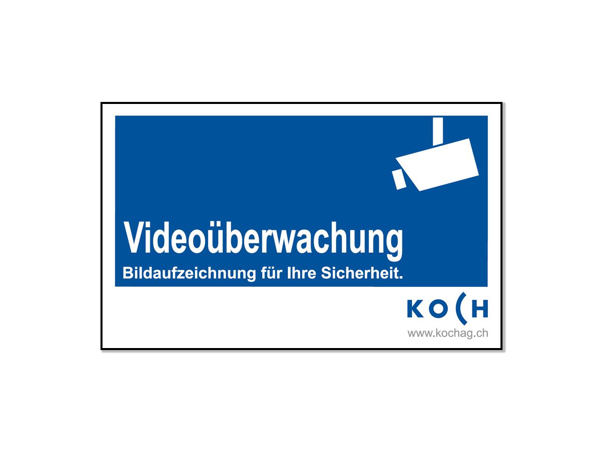 Plaquette informative surveillance vidéo allemand