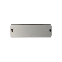 Plaquette d'identité NS14 65x19x1mm aluminium