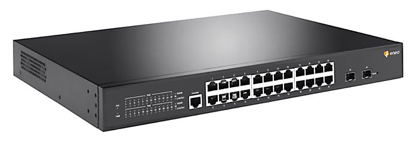 Gigabit Switch Rack managed 24-PoE Port NSMR-2024M0A